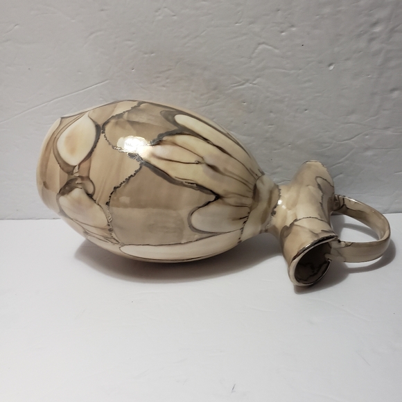 Vintage BRUCE FAIRMAN Pottery Studio Art Iridescent Large Vase - Picture 6 of 7